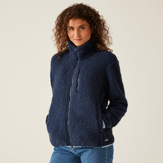 Women's Ria Fluffy Full Zip Fleece Navy