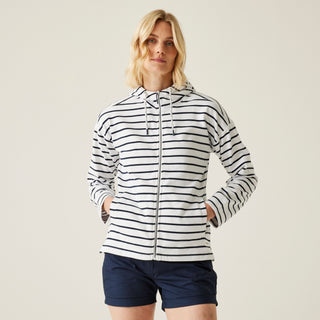Women's Bayletta II Full Zip Hoody | White Navy Stripe