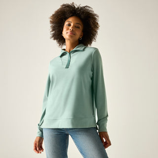 Women's Demmi Half Zip Fleece | Ivy Moss Green