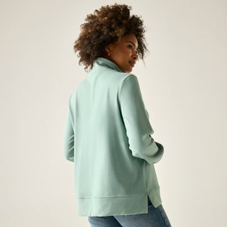 Women's Demmi Half Zip Fleece | Ivy Moss Green
