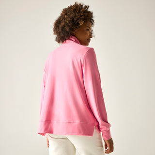 Women's Demmi Half Zip Fleece | Pink Lemonade