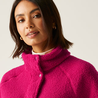 Women's Emilica Borg Full Zip Fleece | Dark Cerise