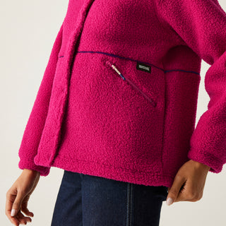 Women's Emilica Borg Full Zip Fleece | Dark Cerise