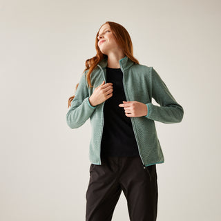 Women's Elzie Full Zip Fleece | Green Haze