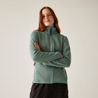 Women's Elzie Full Zip Fleece | Green Haze