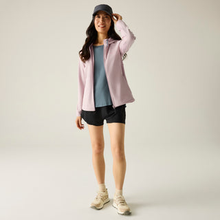 Women's Nayna Hooded Full Zip Fleece | Powdered Lilac