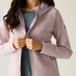 Women's Nayna Hooded Full Zip Fleece | Powdered Lilac
