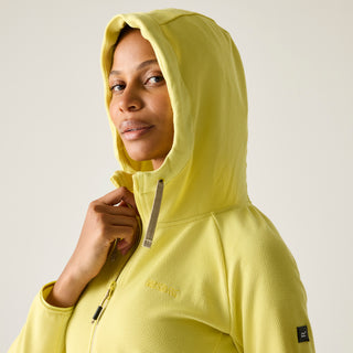 Women's Nayna Hooded Full Zip Fleece | Canary Yellow