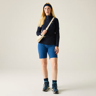 Women's Sweethart Marl Half Zip Fleece  | Navy
