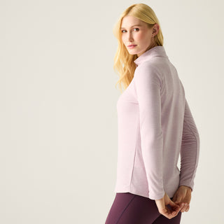 Women's Sweethart Marl Half Zip Fleece  | Powder Lilac