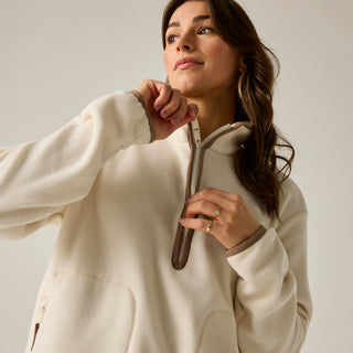 Frankie Half Zip Fleece | Light Vanilla Mocha