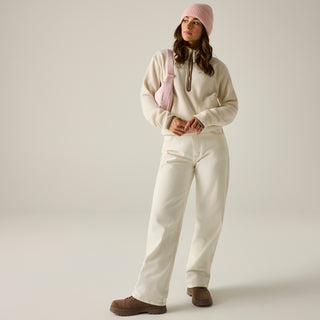 Frankie Half Zip Fleece | Light Vanilla Mocha