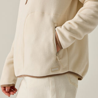 Frankie Half Zip Fleece | Light Vanilla Mocha