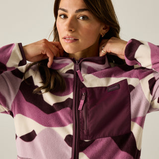 Frankie Full Zip Fleece | Abstract Mountainscape