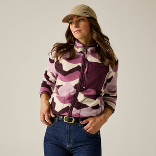 Frankie Full Zip Fleece | Abstract Mountainscape