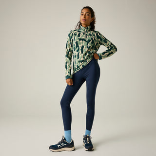 Margot 1/4 Zip Fleece | Pine Brushstroke Print