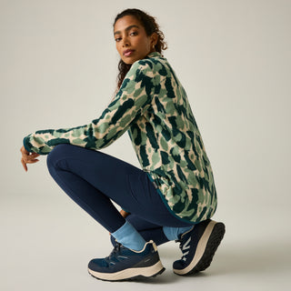 Margot 1/4 Zip Fleece | Pine Brushstroke Print