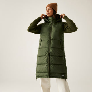 Women's Ganella Quilted Longline Gilet | Dark Khaki