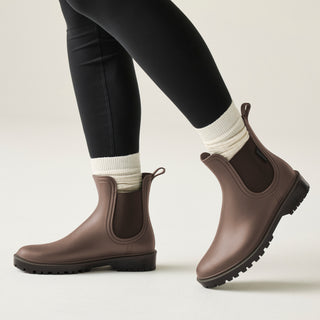 Lady Harriett II Ankle Wellies | Mocha