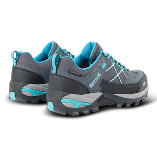 Women's Samaris III Low Walking Shoes | Seal Grey Turquoise