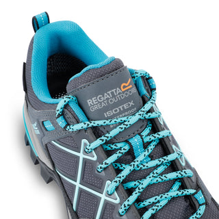 Women's Samaris III Low Walking Shoes | Seal Grey Turquoise