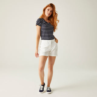 Women's Pemma Casual Chino Shorts | White