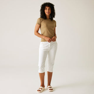 Women's Bayletta Capri Trousers | White