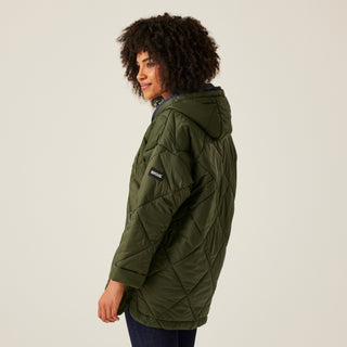 Women's Emila Quilted Jacket Dark Khaki Navy