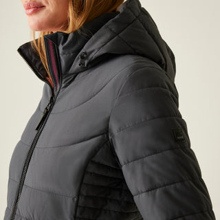 Women's Andria Padded Jacket | Seal Grey Dusty Rose