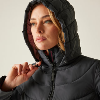 Women's Andria Padded Jacket | Seal Grey Dusty Rose