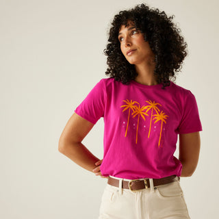 Women's Filandra VX T-Shirt | Pink Fusion Beach Palm