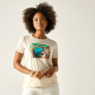 Women's Filandra VX T-Shirt | White Vanilla Capri