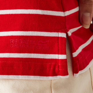 Women's Bayletta II 3/4 Sleeve Top | High Risk Red White Stripe