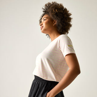 Women's Bayletta II Short Sleeve Top |  Pink Haze Multi Stripe