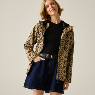 Women's Bayletta Waterproof Jacket | Abstract Leopard Spot