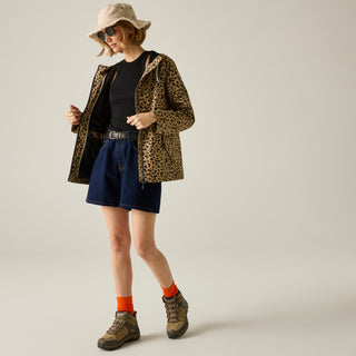 Women's Bayletta Waterproof Jacket | Abstract Leopard Spot