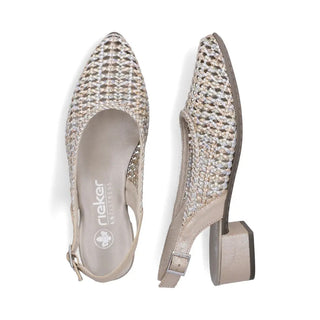 Kiara Metallic Slingback | Silver Gold