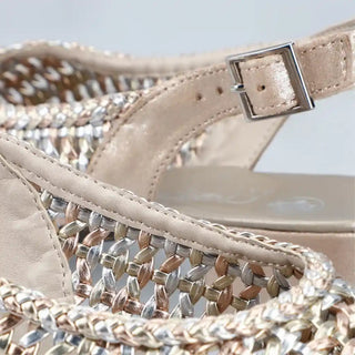 Kiara Metallic Slingback | Silver Gold
