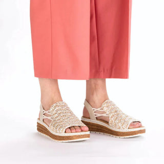 Emma Sandal | Beige Gold