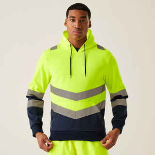 Men's Hi-Vis Overhead Hoodie | Yellow