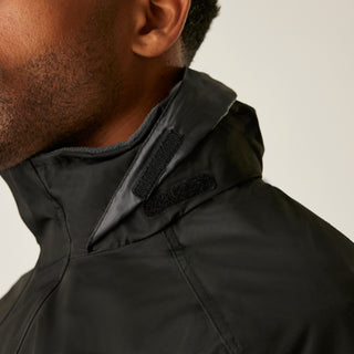 Men's Dover Fleece Lined Waterproof Insulated Bomber Jacket | Black Ash