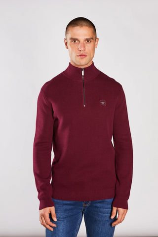 Twain 1/2 Zip Jumper | Fig Marl