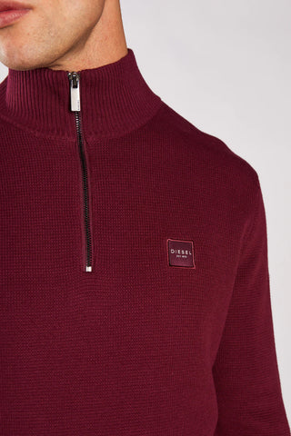 Twain 1/2 Zip Jumper | Fig Marl
