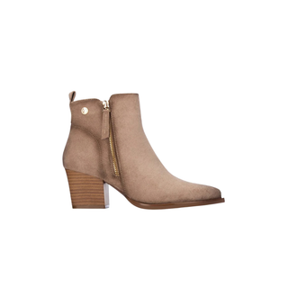 Microfibre Ankle Boot | Taupe