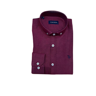 Tom Penn Long Sleeve Shirt Claret