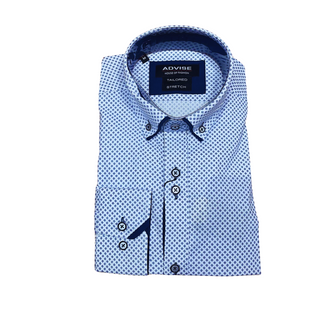 Advise Tailored LSleeve Shirt White Blue