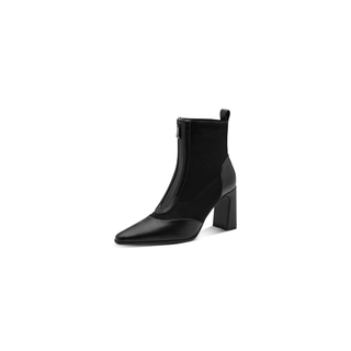 Front Zipper Boot | Black