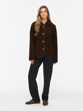 Ada Long Sleeve Hood Jacket | Coffee Bean
