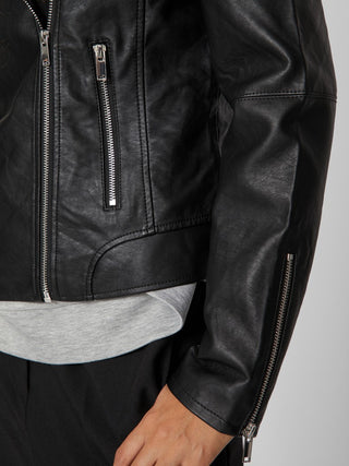 Cara Coated Jacket | Black