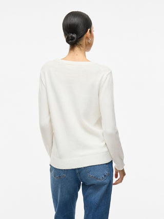 Viril Round Neck Long Sleeve Top | White Asylum